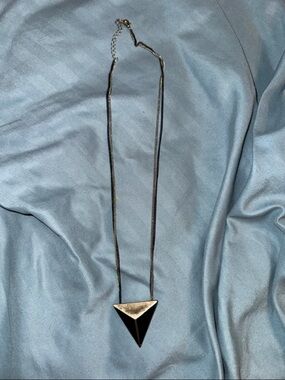 Black Triangle Pendant Necklace - Women Jewelry king Kylie 2016 Y2K edgy rave